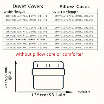 3-teiliges Marmor-Bettwäsche-Set, Weich, Atmungsaktiv, Für Schlafzimmer