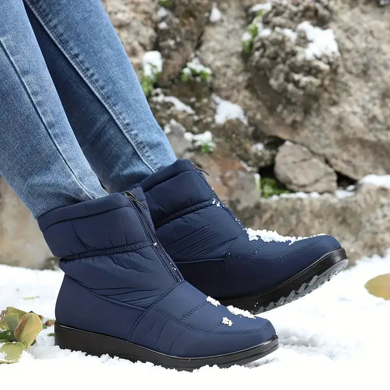 Winterstiefel mit Reißverschluss für Damen