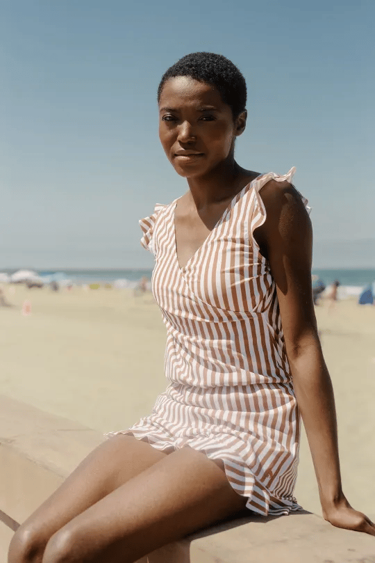 Agnie – Badeanzug mit Rüschen und Bruststütze