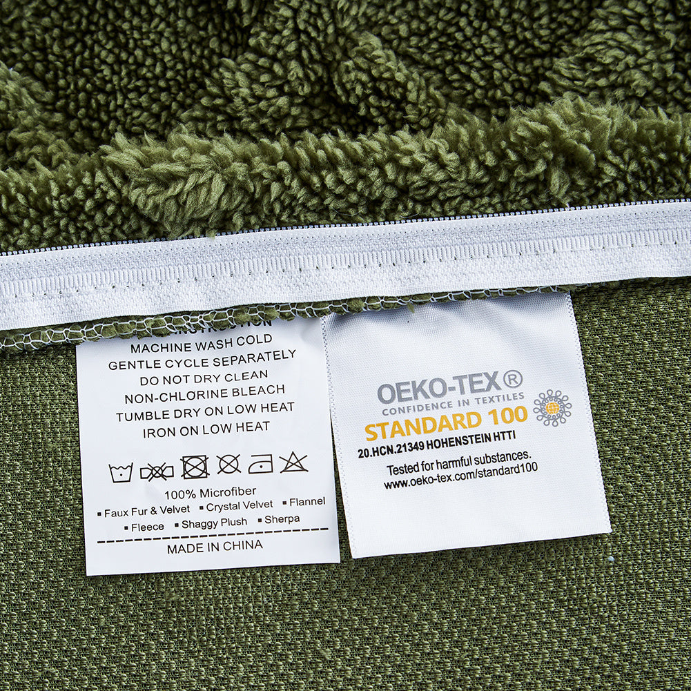 Wendebettwäsche Plüsch – Flauschig, Warm, Geometrisches Design