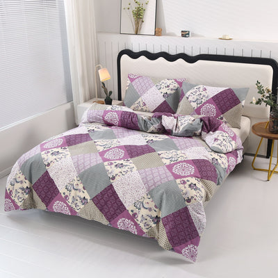 3-teiliges Fleece Bettbezug Set – Weich, Druck Design, Kissenbezüge