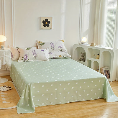 4pcs Vier Jahreszeiten Blumendruck Bettwäsche Set, weich und bequem