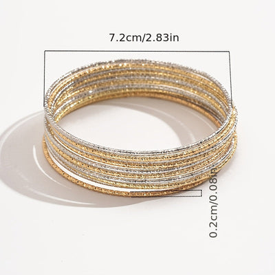 10-teiliges Elegantes Mehrlagiges Armband-Set für Frauen