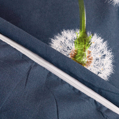 3-teiliges Blumen-Bettwäsche-Set – Atmungsaktiv, Maschinenwaschbar, Polyester