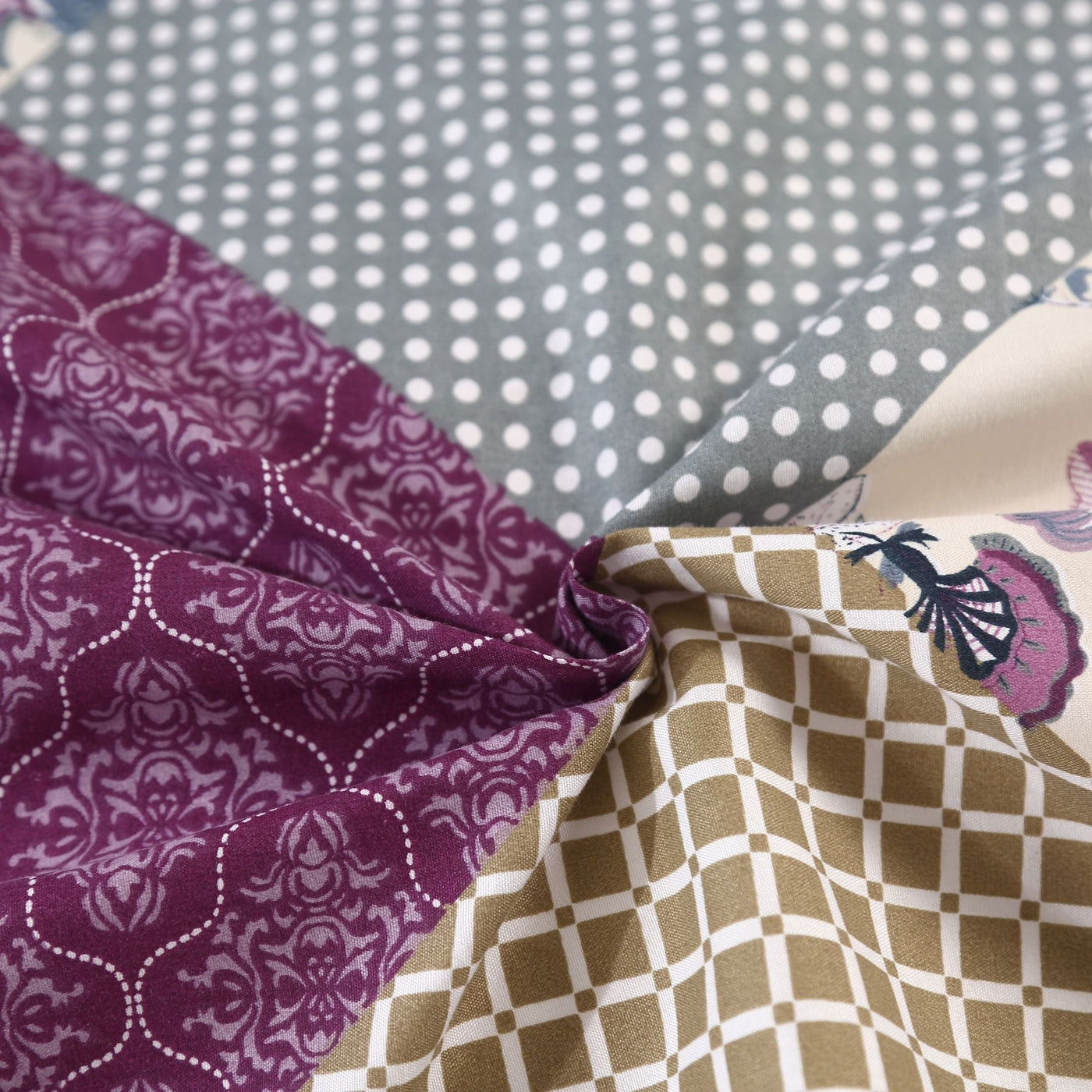 3-teiliges Fleece Bettbezug Set – Weich, Druck Design, Kissenbezüge