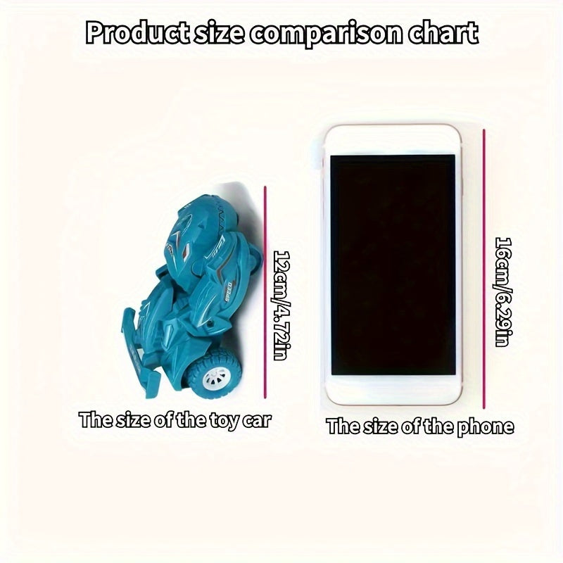 2-in-1 Dinosaurier-Auto Spielzeug – Automatisch & Manuell, Blau