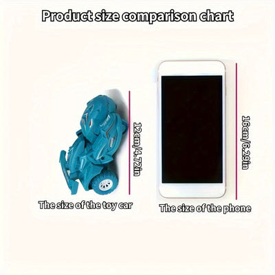 2-in-1 Dinosaurier-Auto Spielzeug – Automatisch & Manuell, Blau