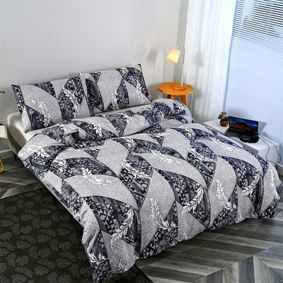 3pcs Geometrische Diamant gesteppte Bettwäsche Set