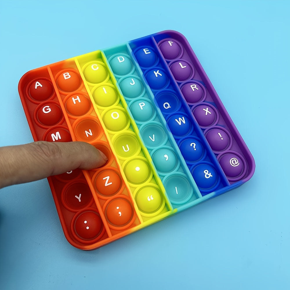 2-in-1 Silikon-Fidget-Spielzeug – Alphabet & Zahlen, Lernspaß