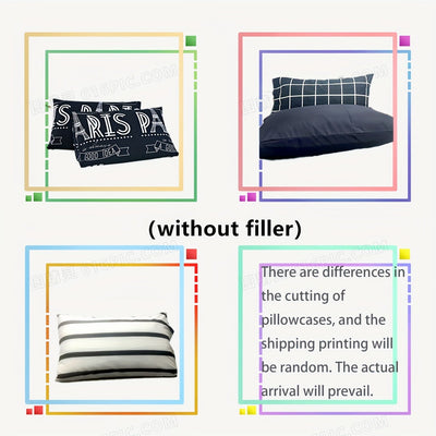 3-teiliges Gestreiftes Bettbezug-Set – Weiches Polyester, Atmungsaktiv