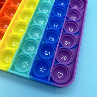 2-in-1 Silikon-Fidget-Spielzeug – Alphabet & Zahlen, Lernspaß