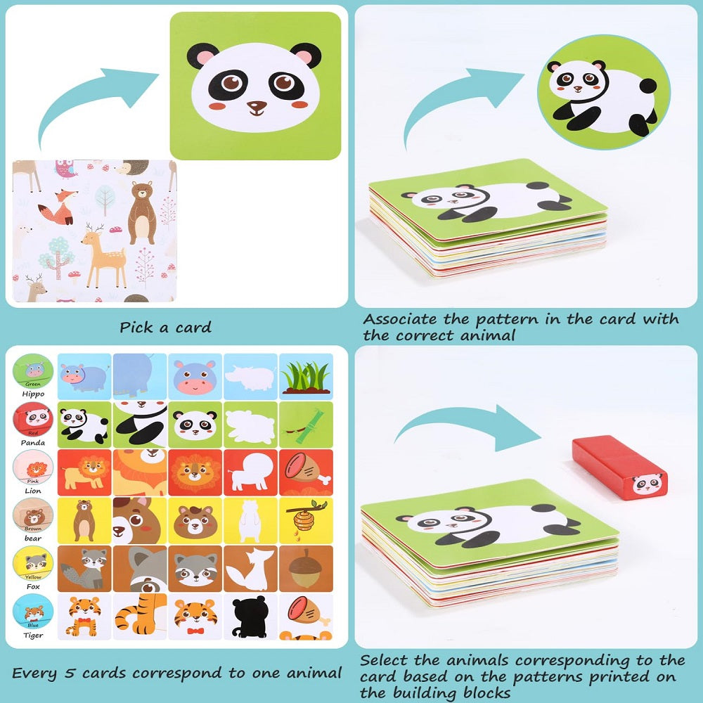 Wackelturm Kinderspiel, Stapelspielzeug aus Holz