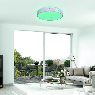 60W LED Deckenleuchte dimmbar mit Fernbedienung, RGB Farbwechsel