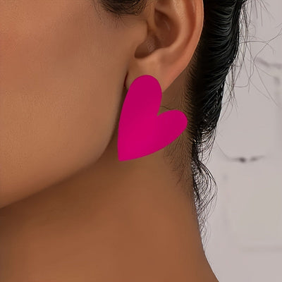 3 Paar stilvolle herzförmige Ohrringe, lässiger sexy Stil, Paar-Geschenk