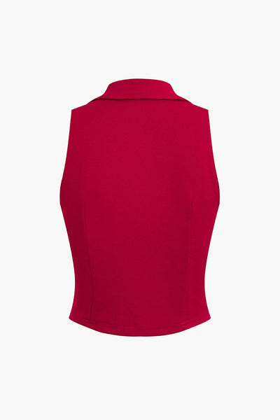 Zoey | Elegantes Zweiteiler-Set mit Weste & Faltenrock