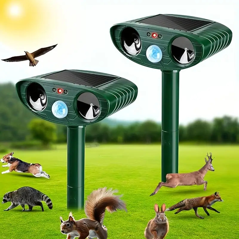 2er Set Solarbetriebene Schlangenvertreiber – Multi-Puls Schallwellen