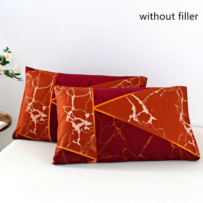 3-teiliges Bettwäsche-Set, Geometrischer Dreieck-Druck, Weich & Bequem