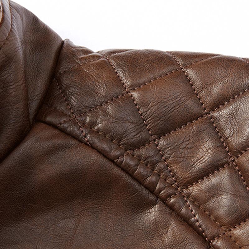 Vintage-Herrenjacke mit Reißverschlusstaschen