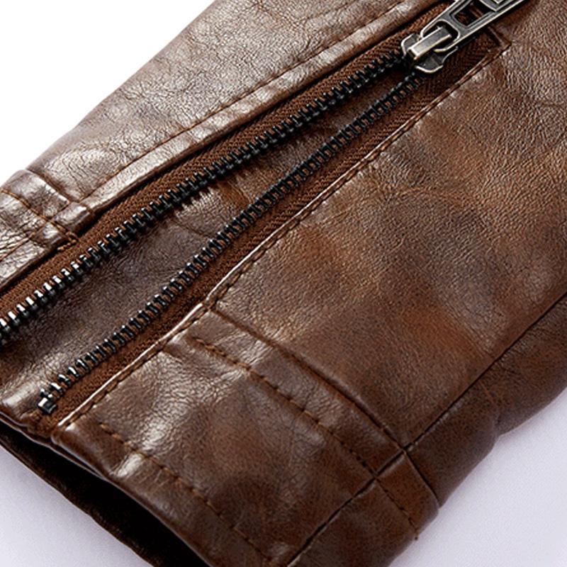 Vintage-Herrenjacke mit Reißverschlusstaschen