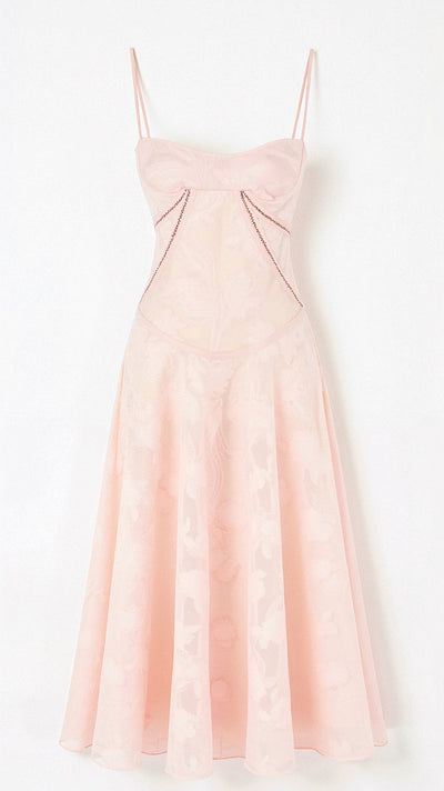 Weißes Boho-Maxikleid mit Schmetterling-Muster | Ibiza-Stil