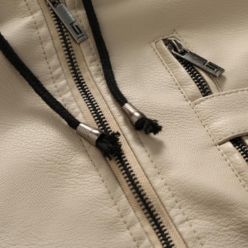 Vintage-Kapuzenjacke mit mehreren Taschen für Herren