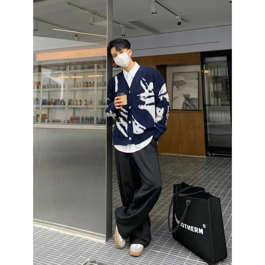 Warren - Strickjacke mit Spritzer-Effekt