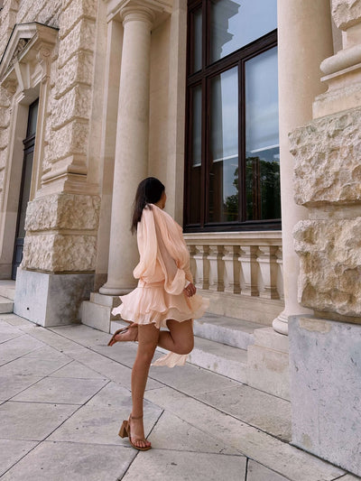 Aella | Chiffon-Minikleid Mit Volants