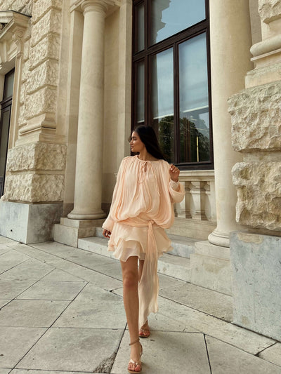 Aella | Chiffon-Minikleid Mit Volants