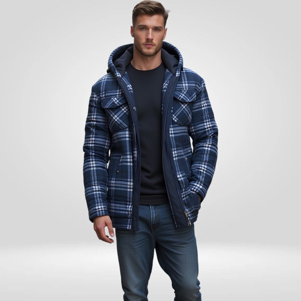 Warme karierte Jacke für Männer - Franziskus