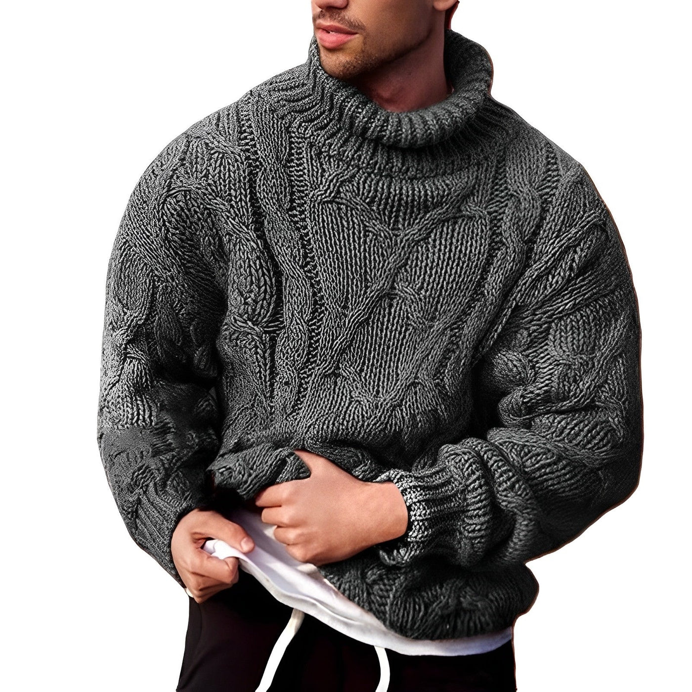 Warmer Wollpullover aus Grobstrick - Nilson