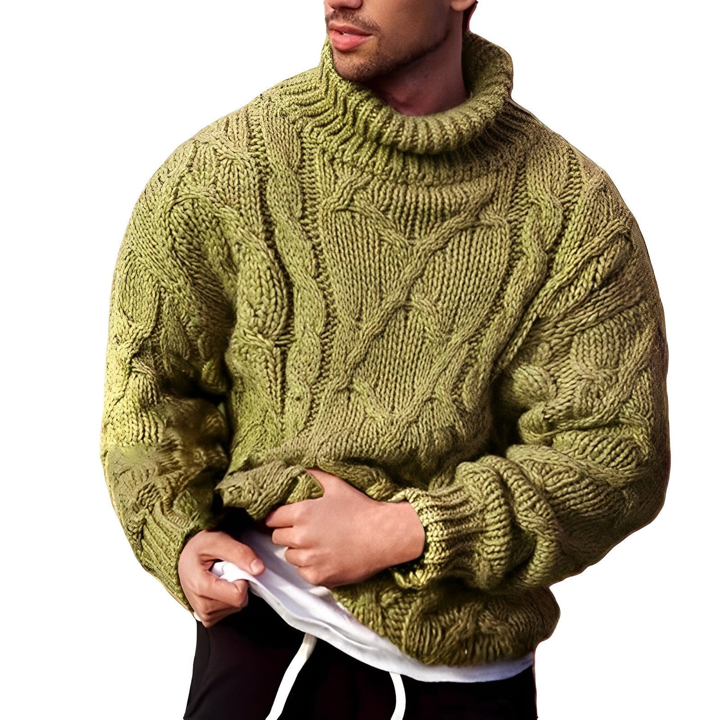 Warmer Wollpullover aus Grobstrick - Nilson